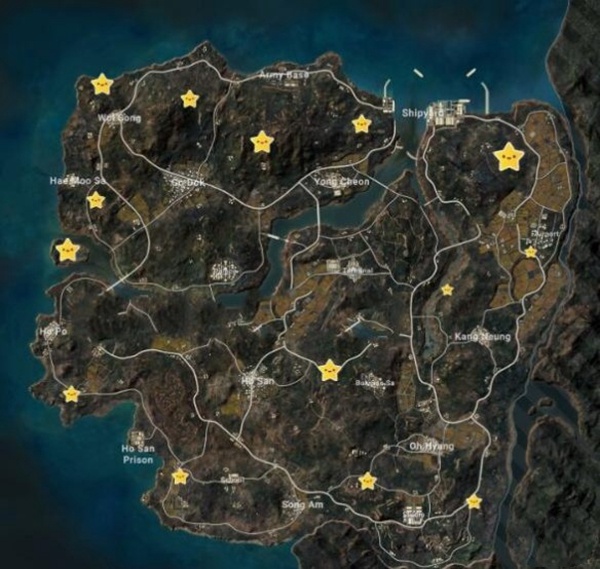 pubg泰戈神秘钥匙密室地图分布